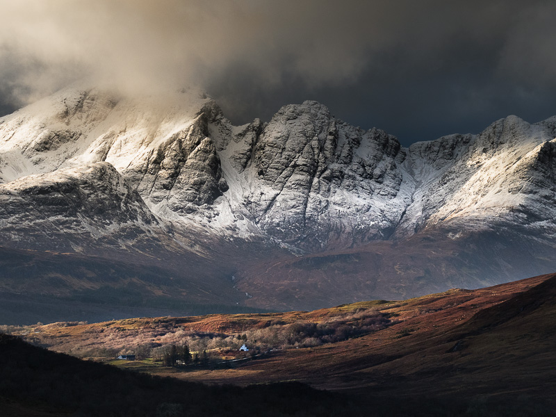 A found image in a winter storm on the Isle of Skye.