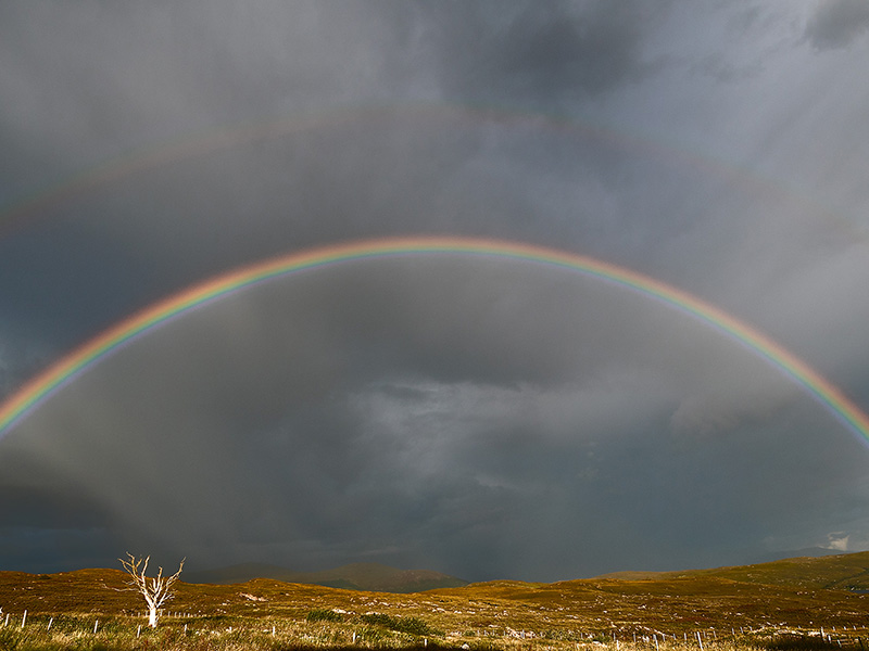Double rainbow on the Isle of Skye, Scottish Highlands