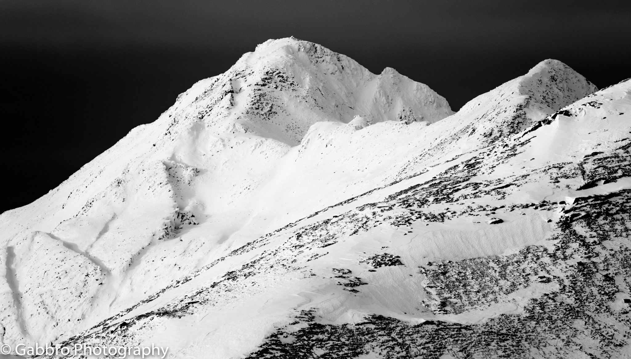 On the north Glen Shiel ridge in winter